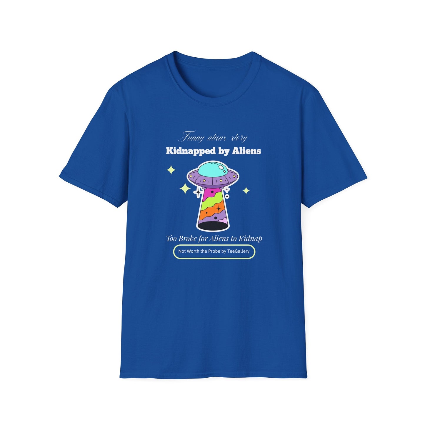Alien Abduction TShirt Unisex Cotton Kidnapped by Aliens Cute UFO Graphic Tee