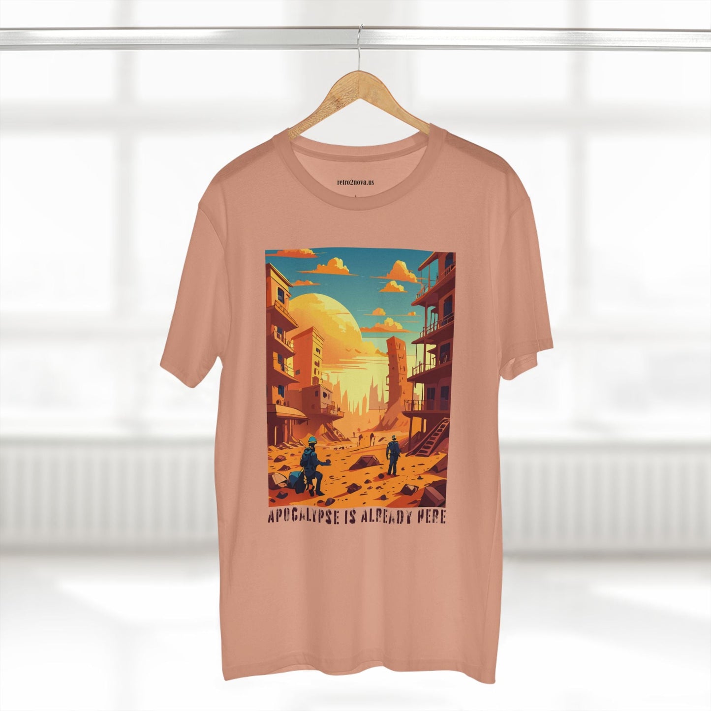 Cataclysm Doomsday Shirt Unisex Premium Cotton Tee With Original Art From Retro2Nova Art Collection