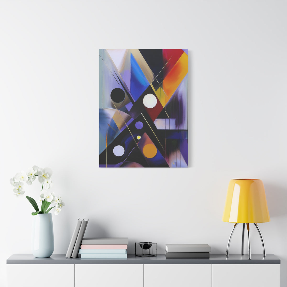 Colors Abstract Painting Print Canvas 20x24,20x30,24x30, 24x32,24x36,30x40, 32x48,36x48,40x60 Pine-Wood Inner Frame ABS-35
