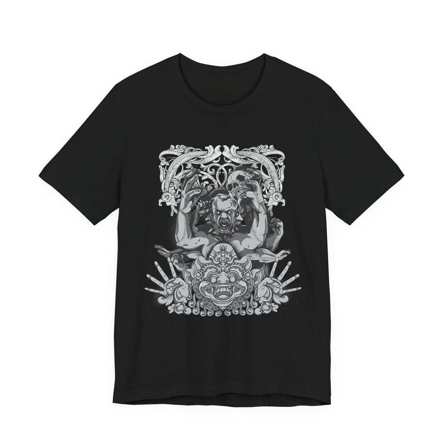 Mask Artwork Illustration Graphic Unisex Cotton T-Shirt r17