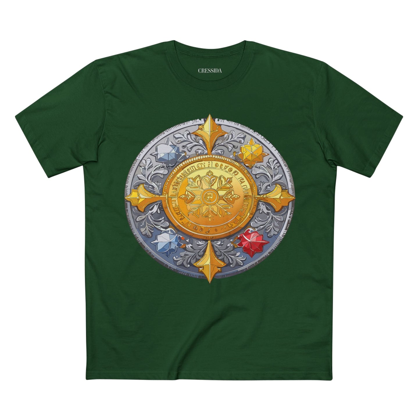 Antique Gold Coin Graphic Design T-Shirt Unisex 100 Cotton With Golden Print Artwork Tee 2