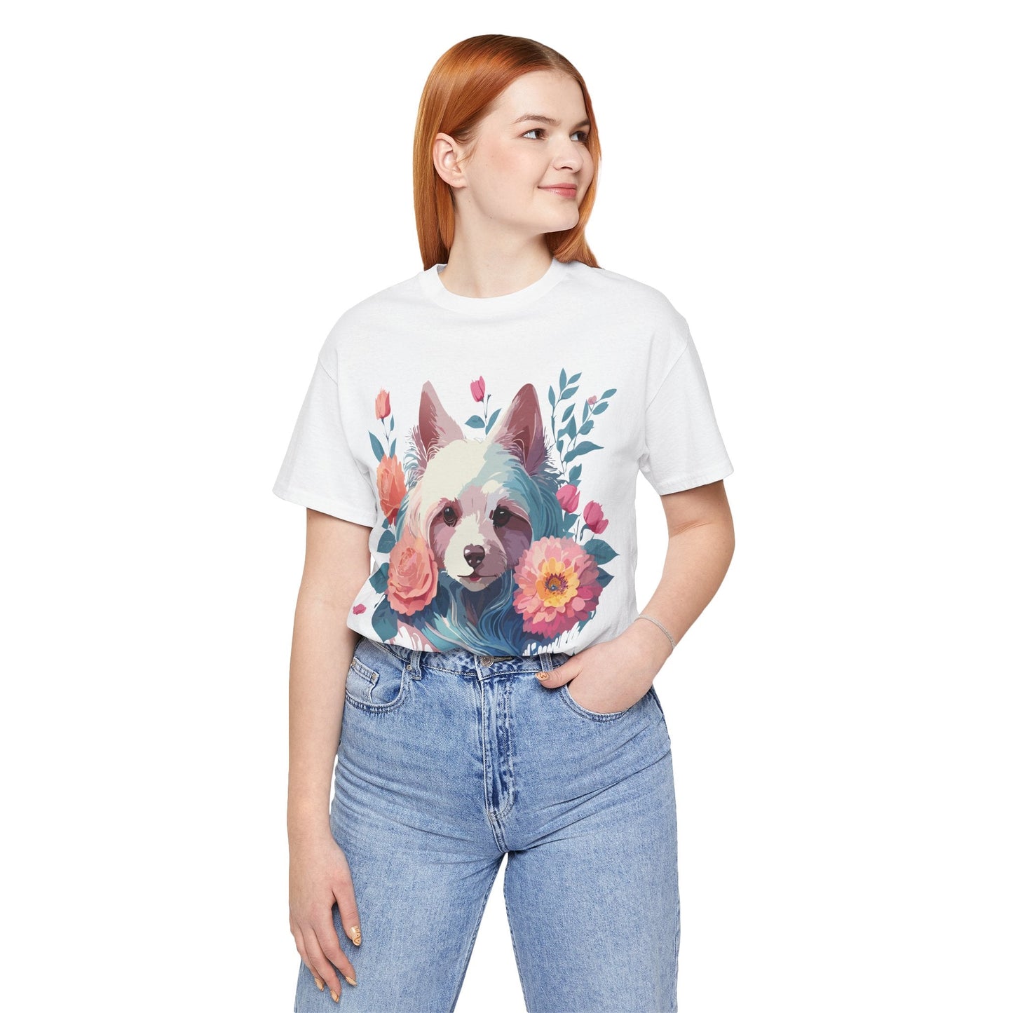 Adelpha Unisex Graphic Dog Shirt Short Sleeve Tee With Vintage Inspired Artwork Design