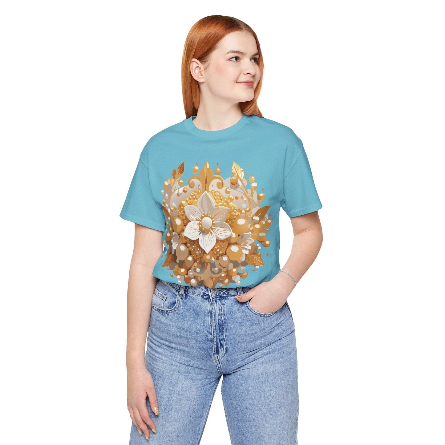 Jewelry Graphic Unisex 100 Cotton Vintage Treasure Art T-Shirt 26