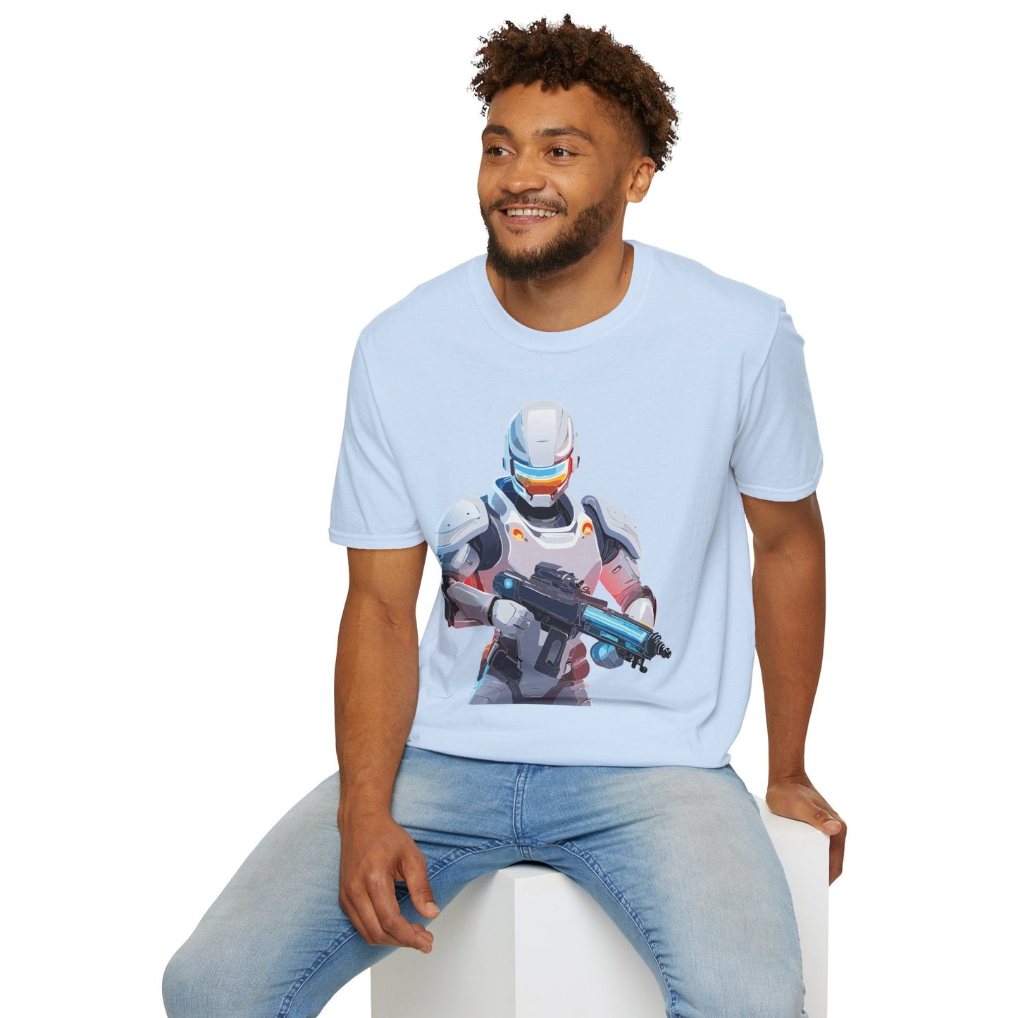 Robocop Graphic Unisex Cotton With Cyber Man Artwork Tee 6