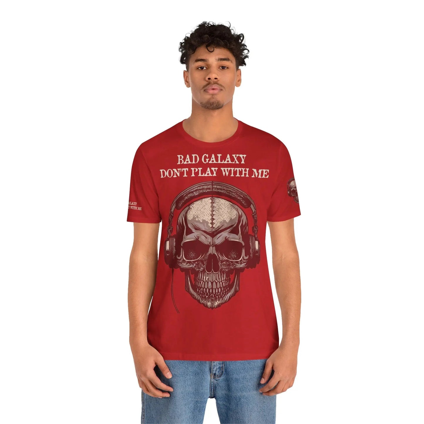 Skull T Shirt From Bad Galaxy 100 Percent Cotton Eco Friendly Made In USA With Durable Stitching