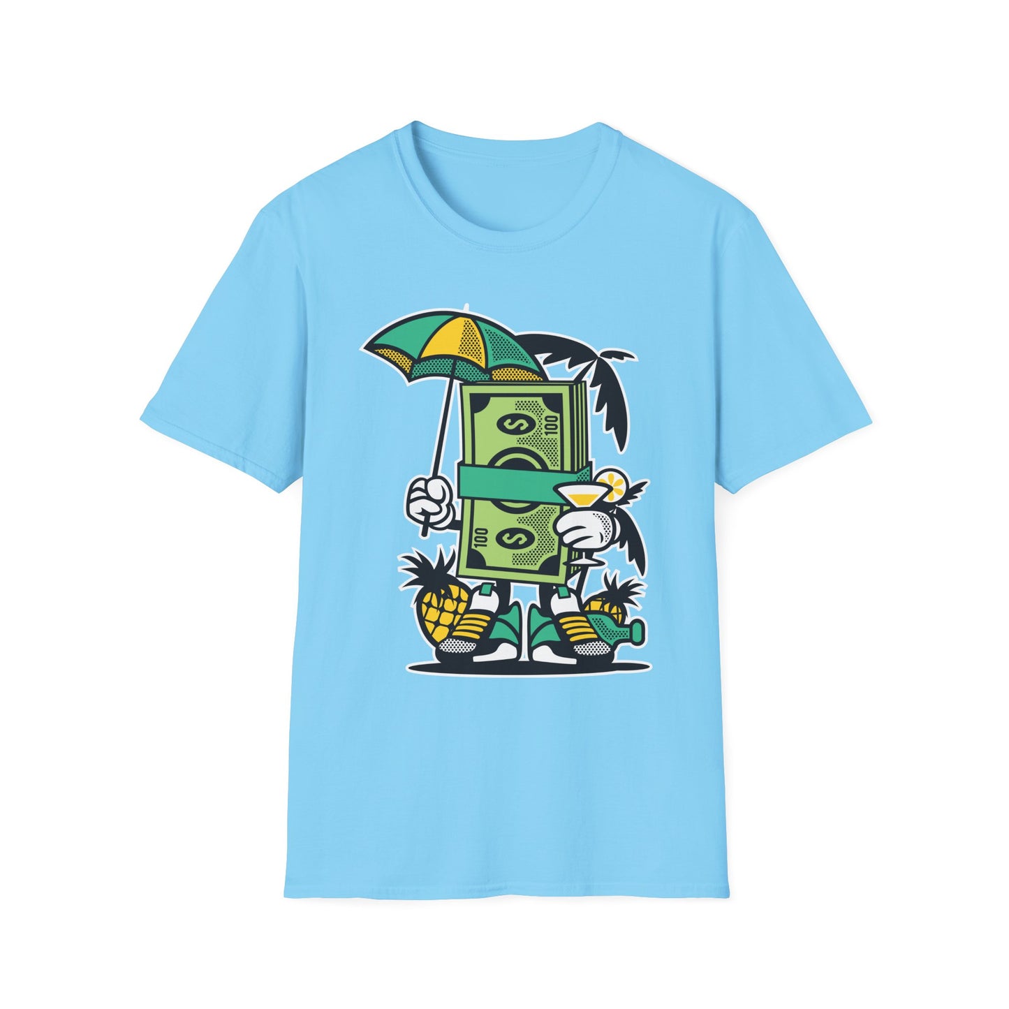 Unisex Cotton T-Shirt with Cartoon Graphic Design