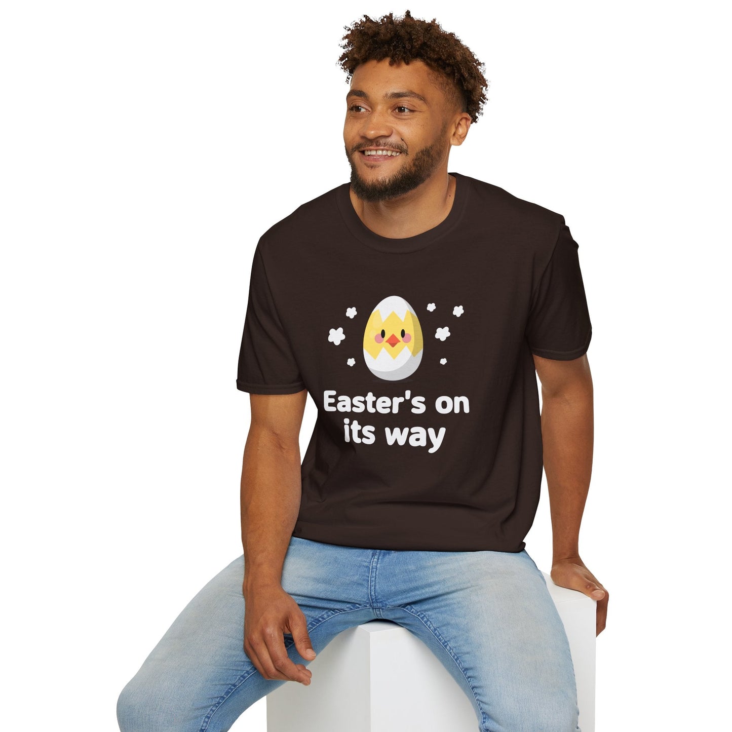 Easter Day T Shirt with Easter Design and Signature Print Unisex Gildan Softstyle Tee One Hundred Percent Cotton