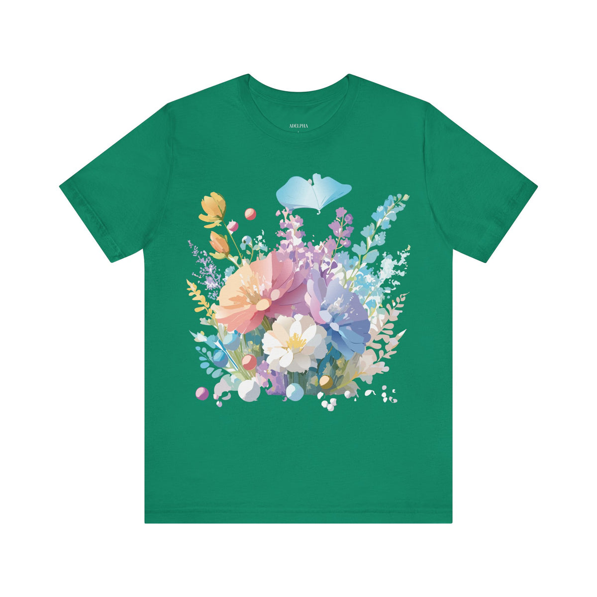 Floral Graphic Tee Shirt - Bella+Canvas Unisex 100 Cotton 9