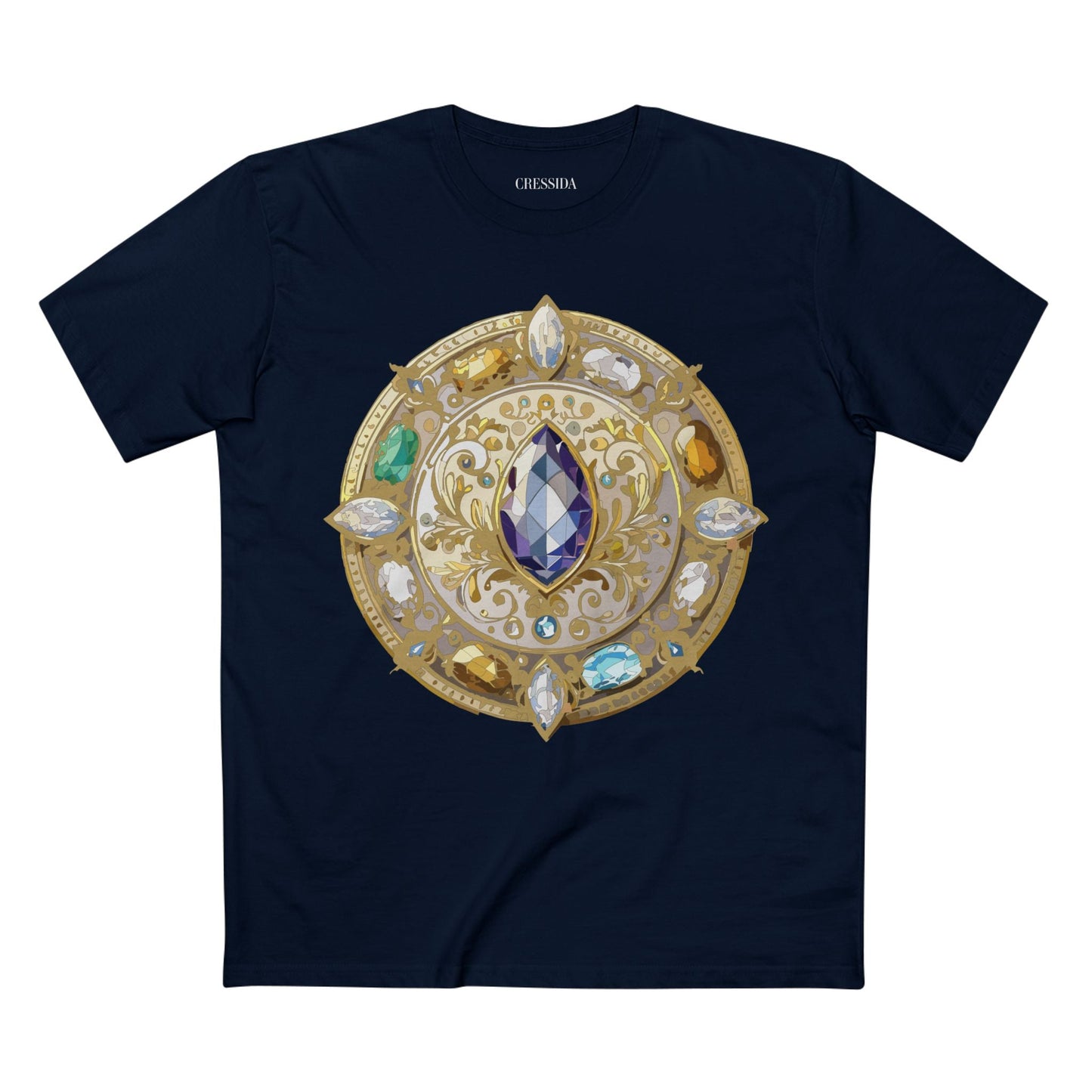 Medallion Graphic T-Shirt Unisex 100 Cotton With Gold Art Design Medal Tee 16