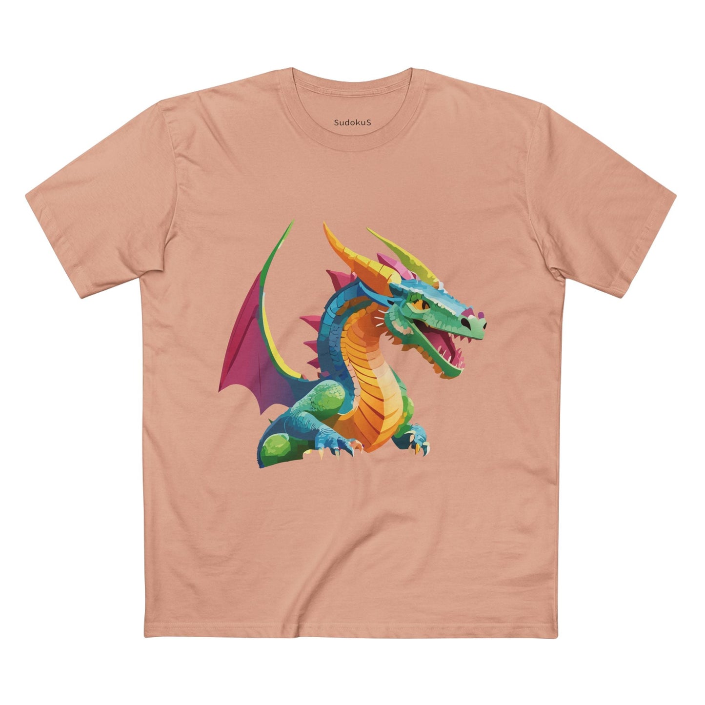 Dragon Graphic Unisex 100 Cotton Staple Tee 2