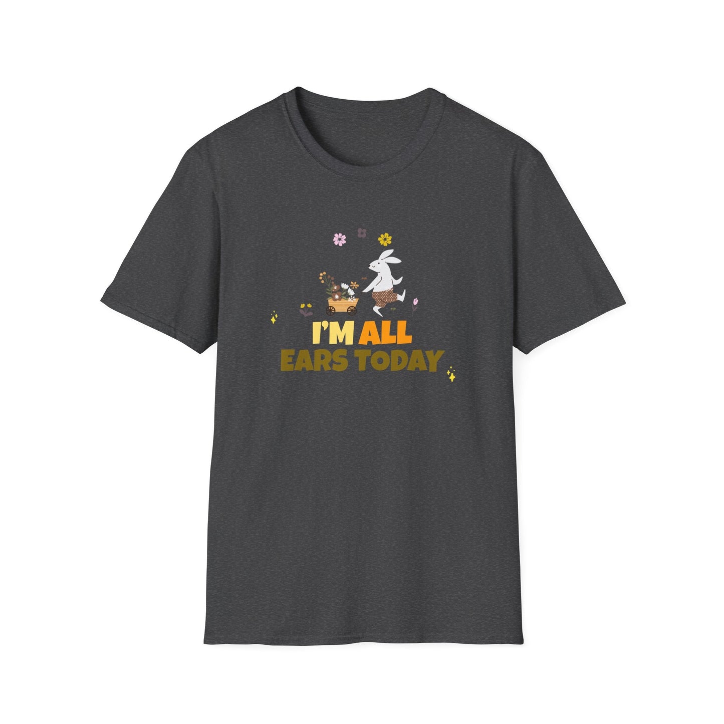 Easter Bunny T Shirt Unisex Gildan Softstyle Tee 100 Percent Ring Spun Cotton Easter Design