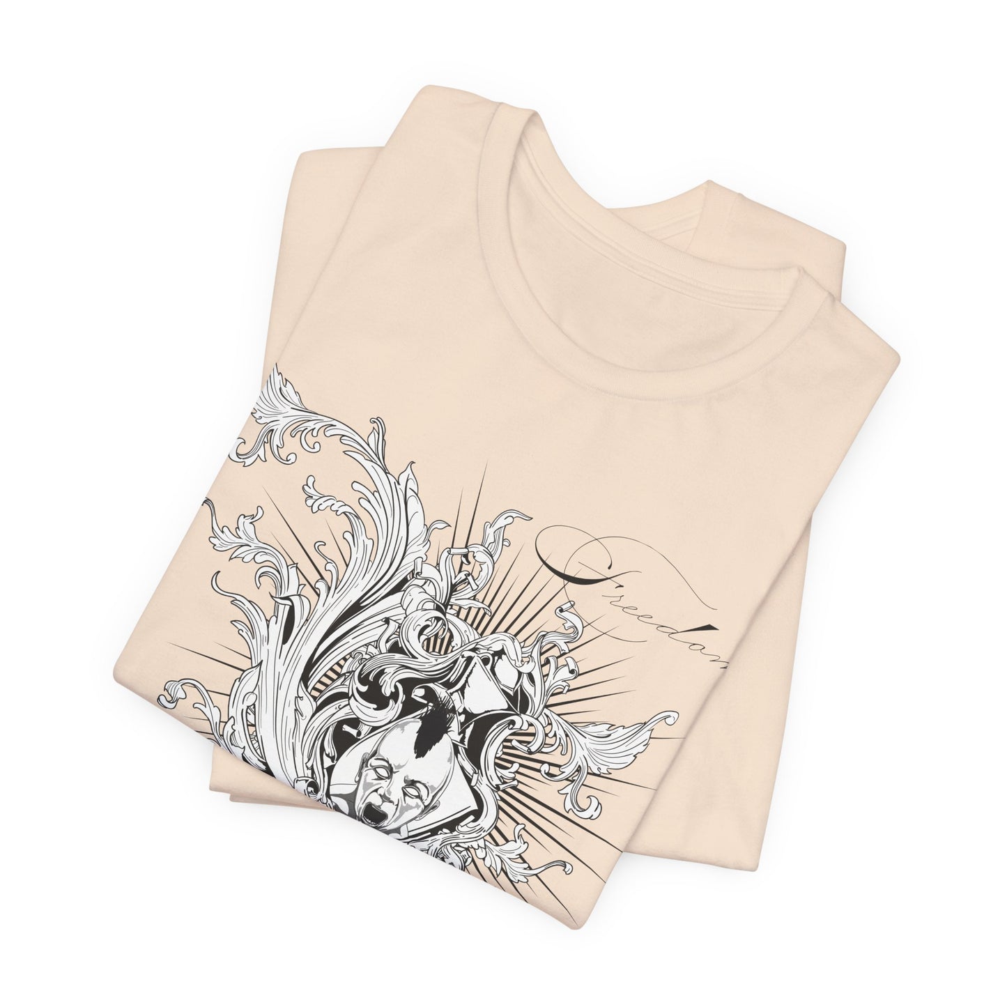 Freedom Art Design Tee, Artistic Tee, Graphic T-Shirt, Music Tees, Artistic Music T-Shirt, Vintage Top