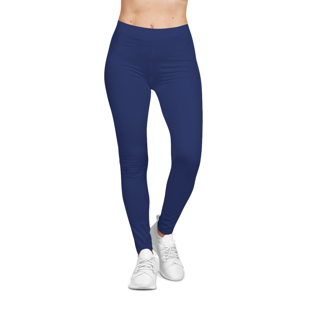 Imperial Blue Color Women's Poly-Span Casual Leggings XS-2XL