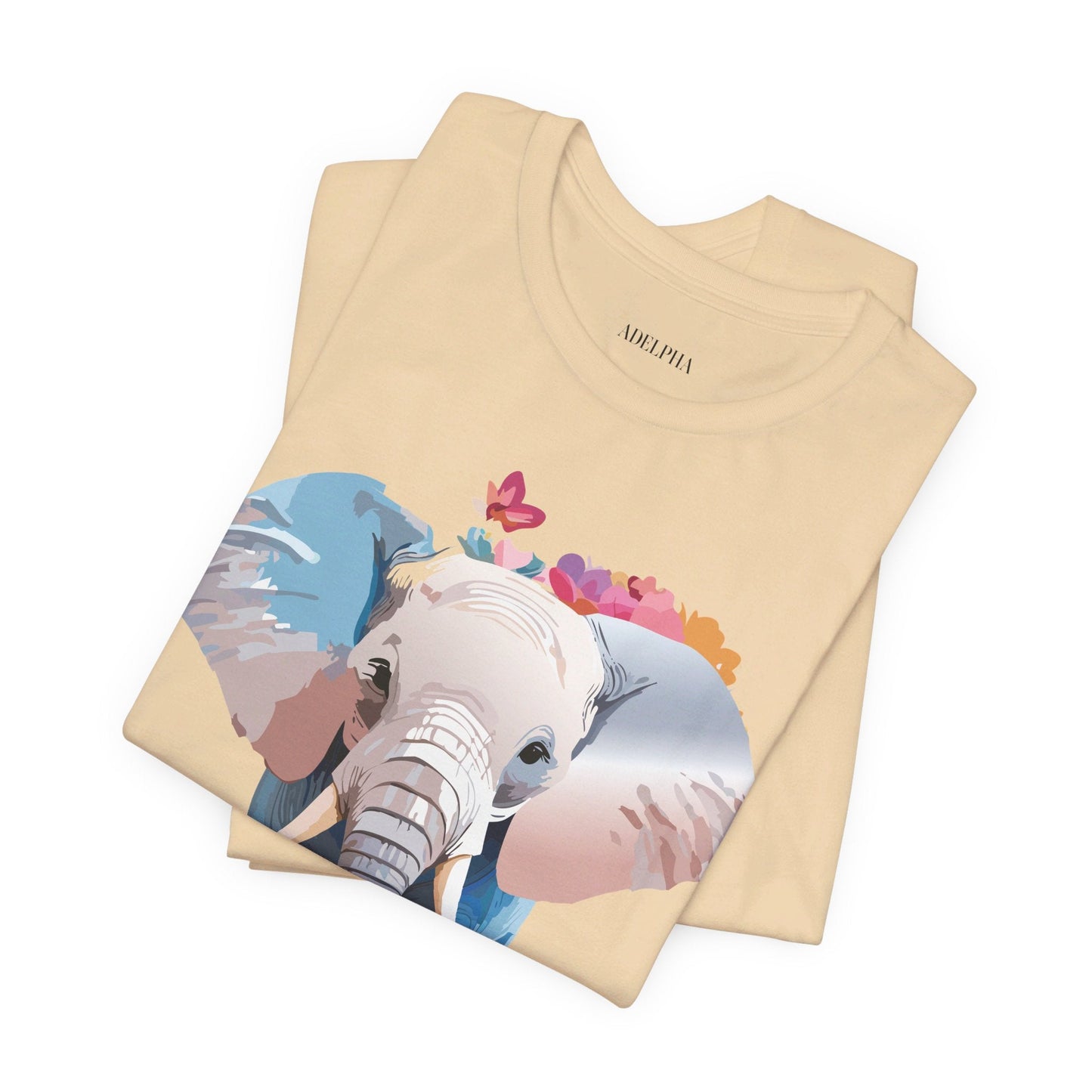 Elephant Graphic Unisex 100 Cotton Jersey Vintage Art Design Tee 5