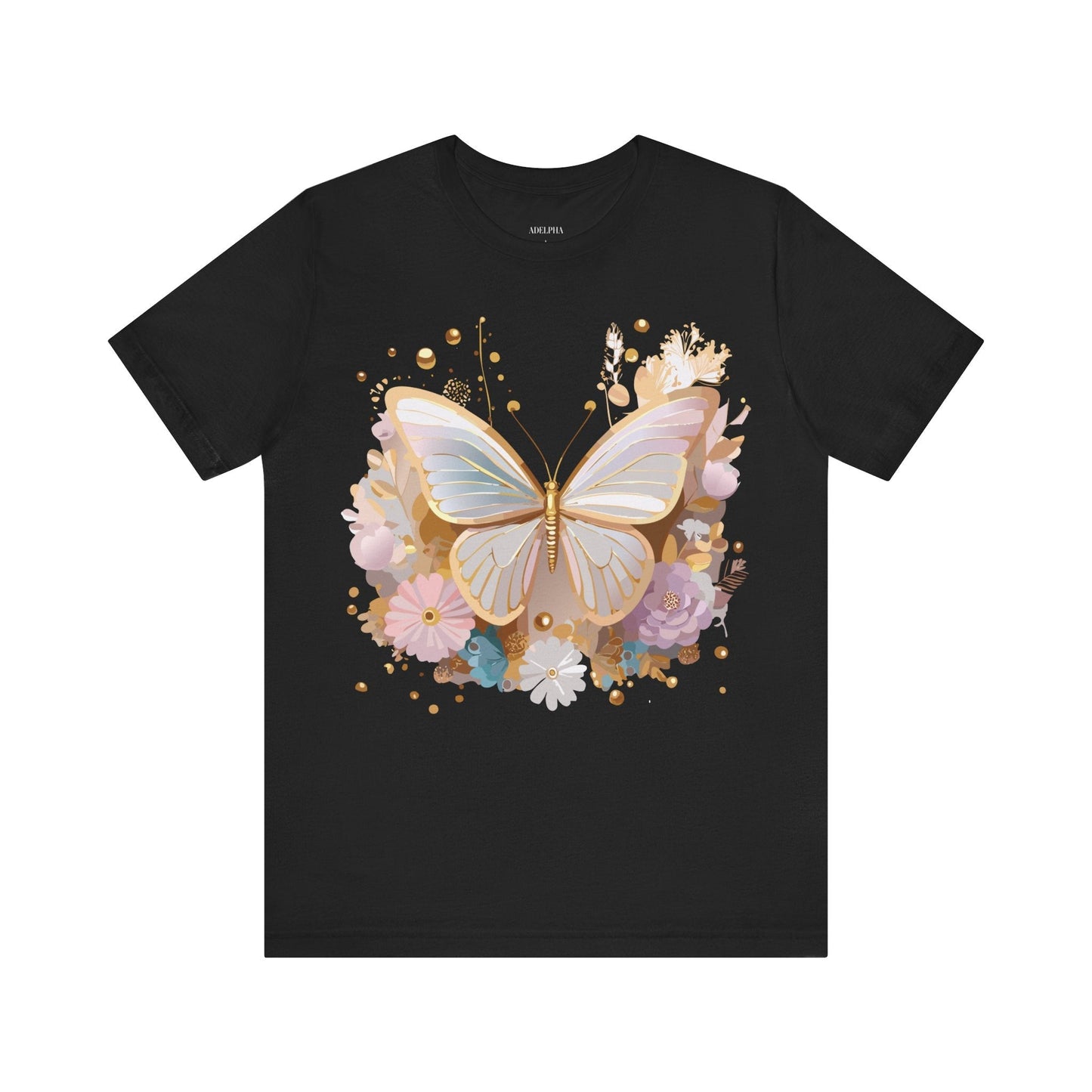 Unisex Graphic Tee With Adelpha Artwork Vintage Butterfly Inspired Art Design Tee