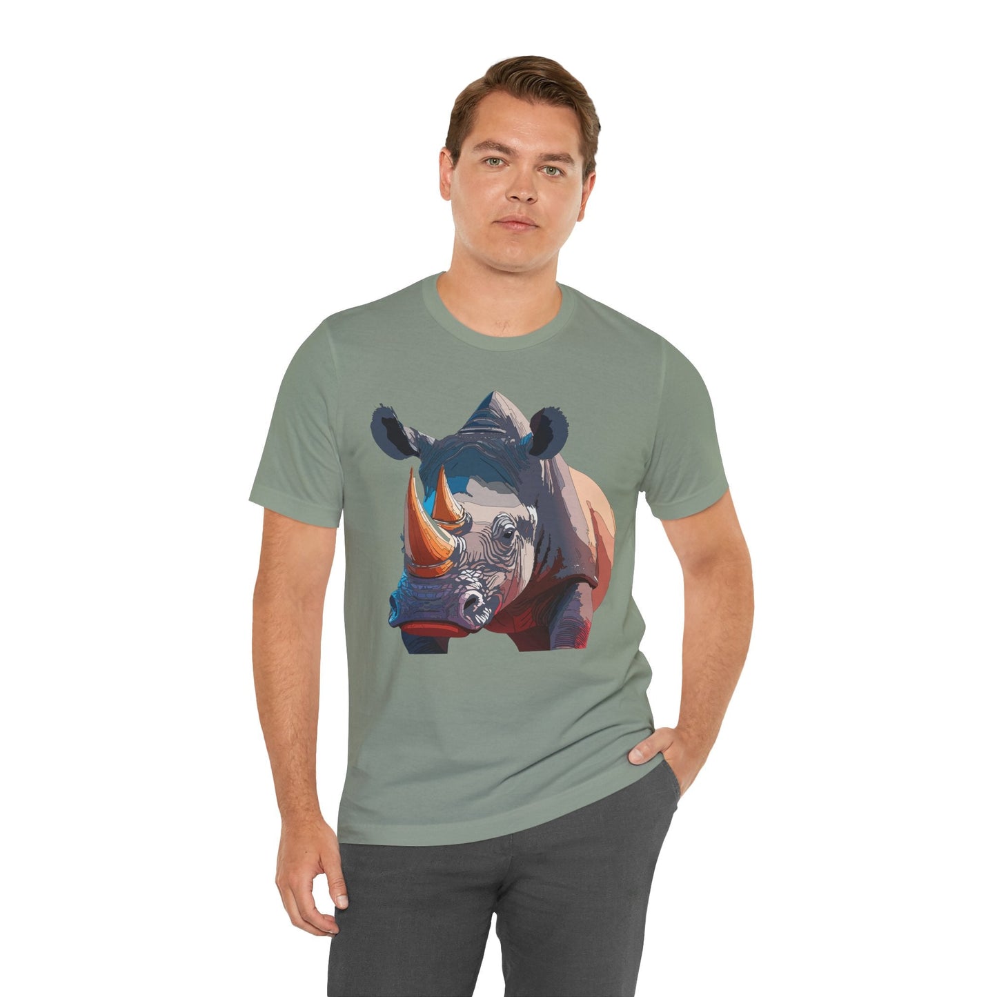 Unisex Animal Shirt Tee With Art Design Wild Animals Gildan Softstyle 64000 Graphic Tee