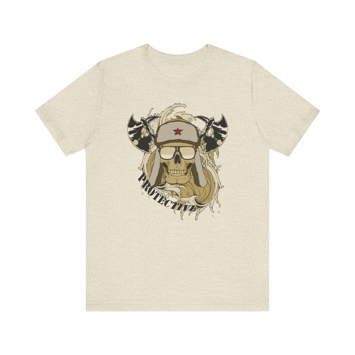 Viking Skull Graphic with Horned Helmet T-Shirt Captain Design Unisex Cotton Tee Art-41