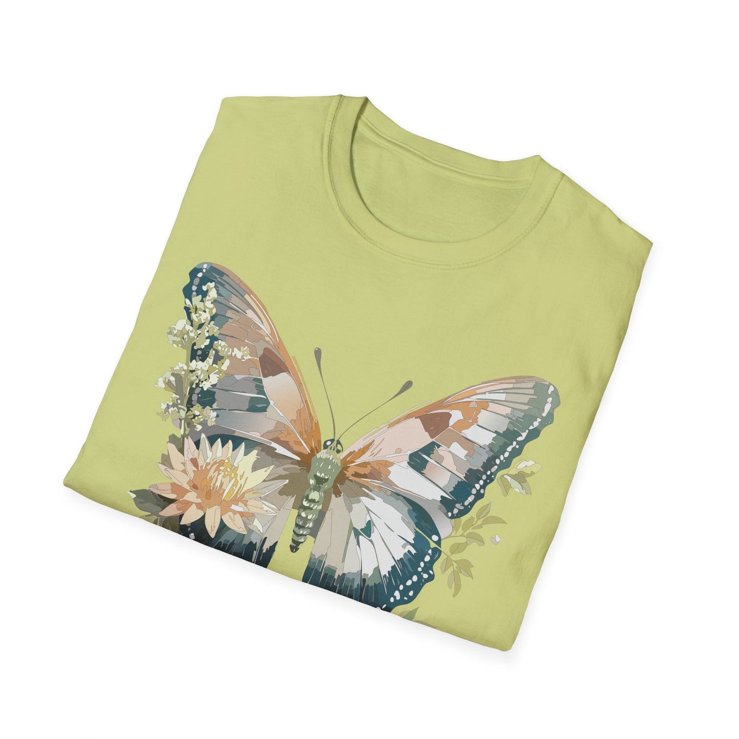 Unisex Butterfly Shirt Monarch Butterfly Tee Softstyle Gildan 64000 100 Cotton Breathable