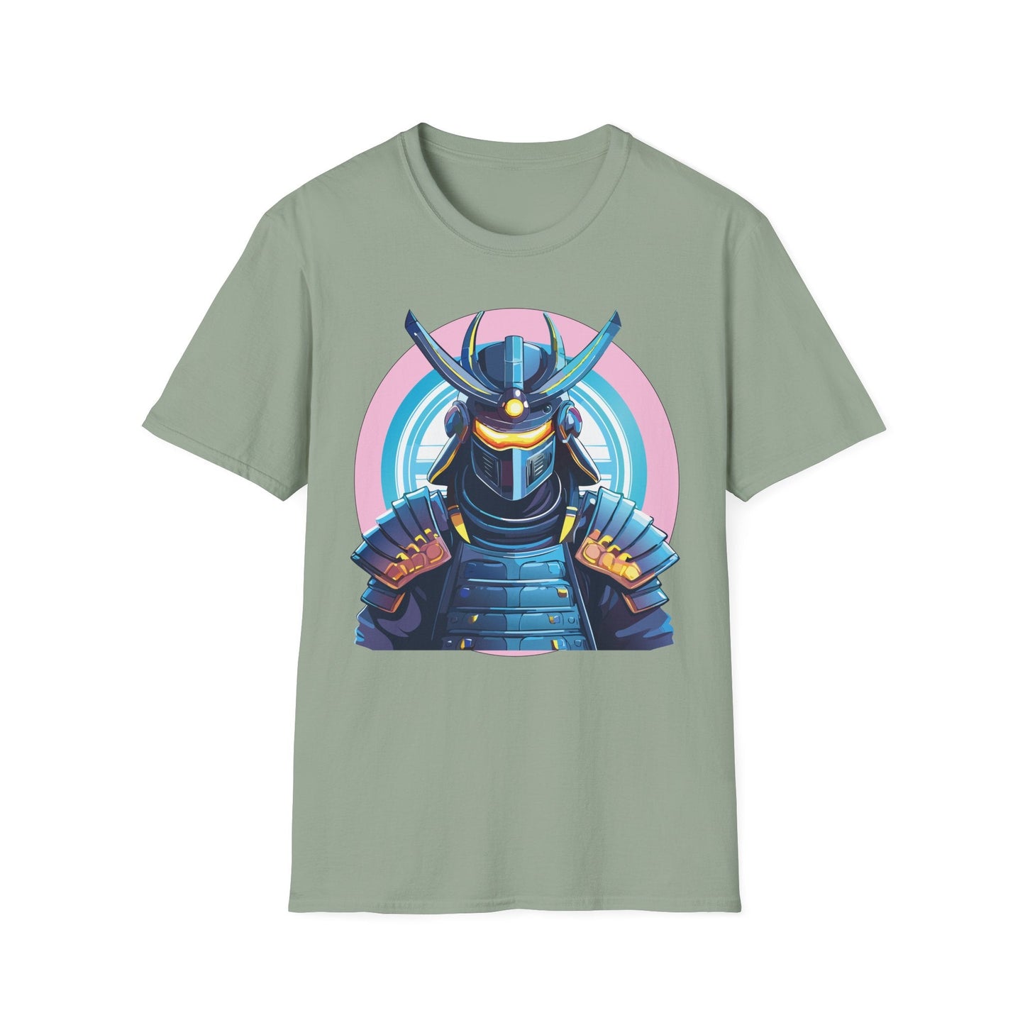 Samurai Shirt Unisex Gildan Softstyle 64000 Tee 100 Percent Ring Spun Cotton Breathable Lightweight