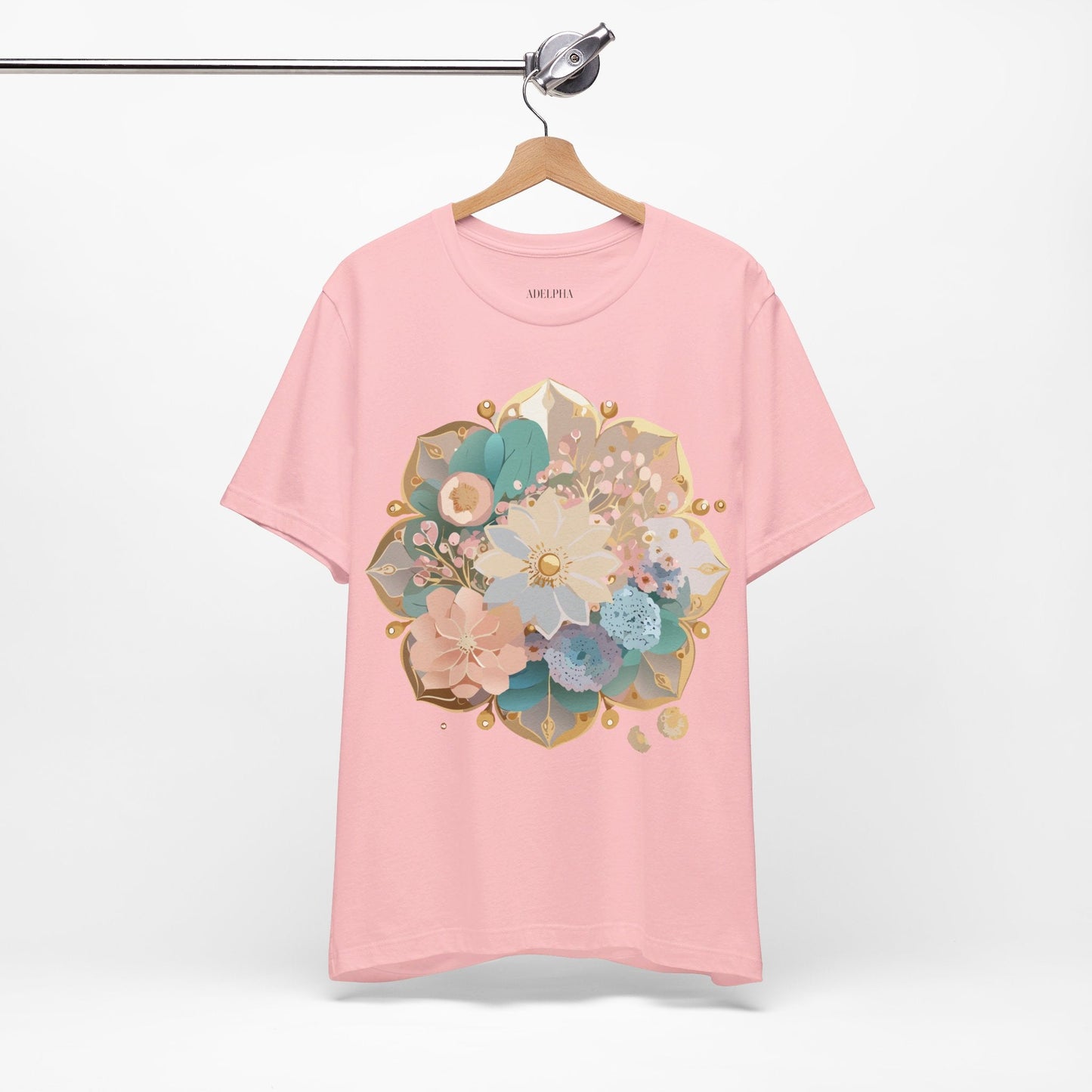 Mandala Graphic Unisex 100 Cotton Vintage Floral Artwork Tee 15