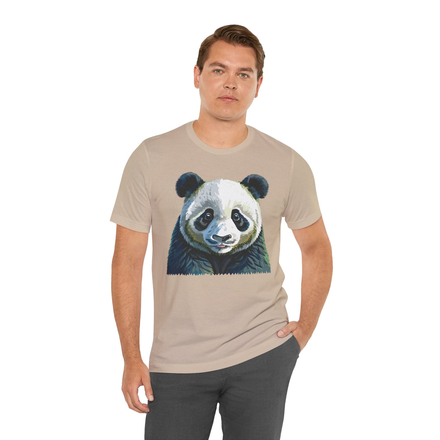 Unisex Animal Graphic Tee Shirt With Wild Animals Art Design Gildan Softstyle 64000