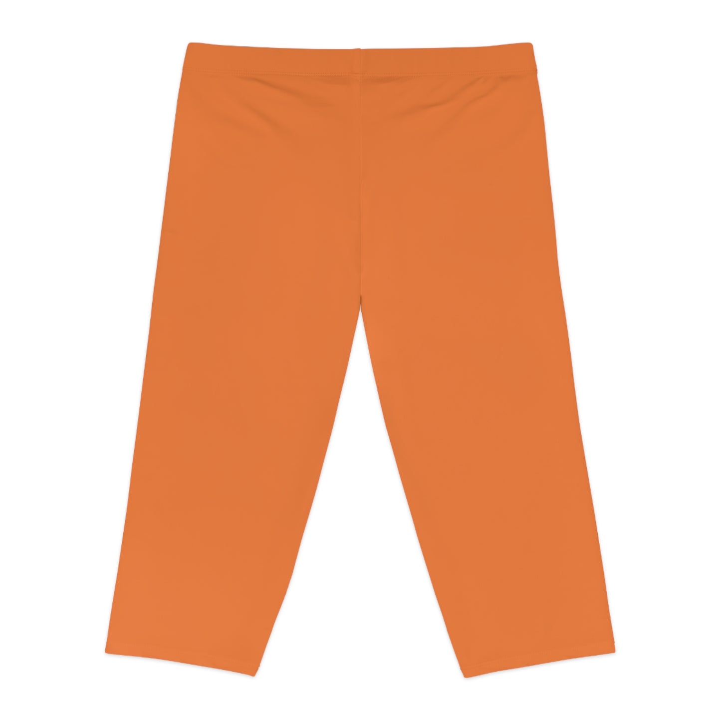 Orange Color Capri Leggings, Orange Capri Leggings 12
