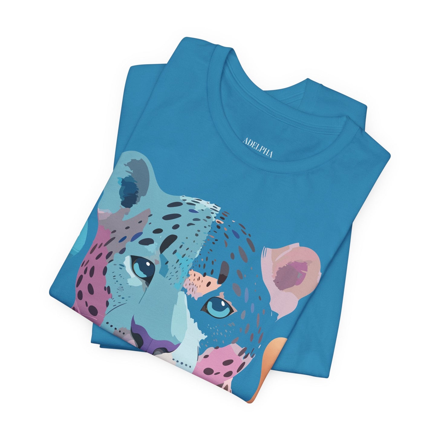 Cheetah Graphic Unisex 100 Cotton Artwork Tee 7