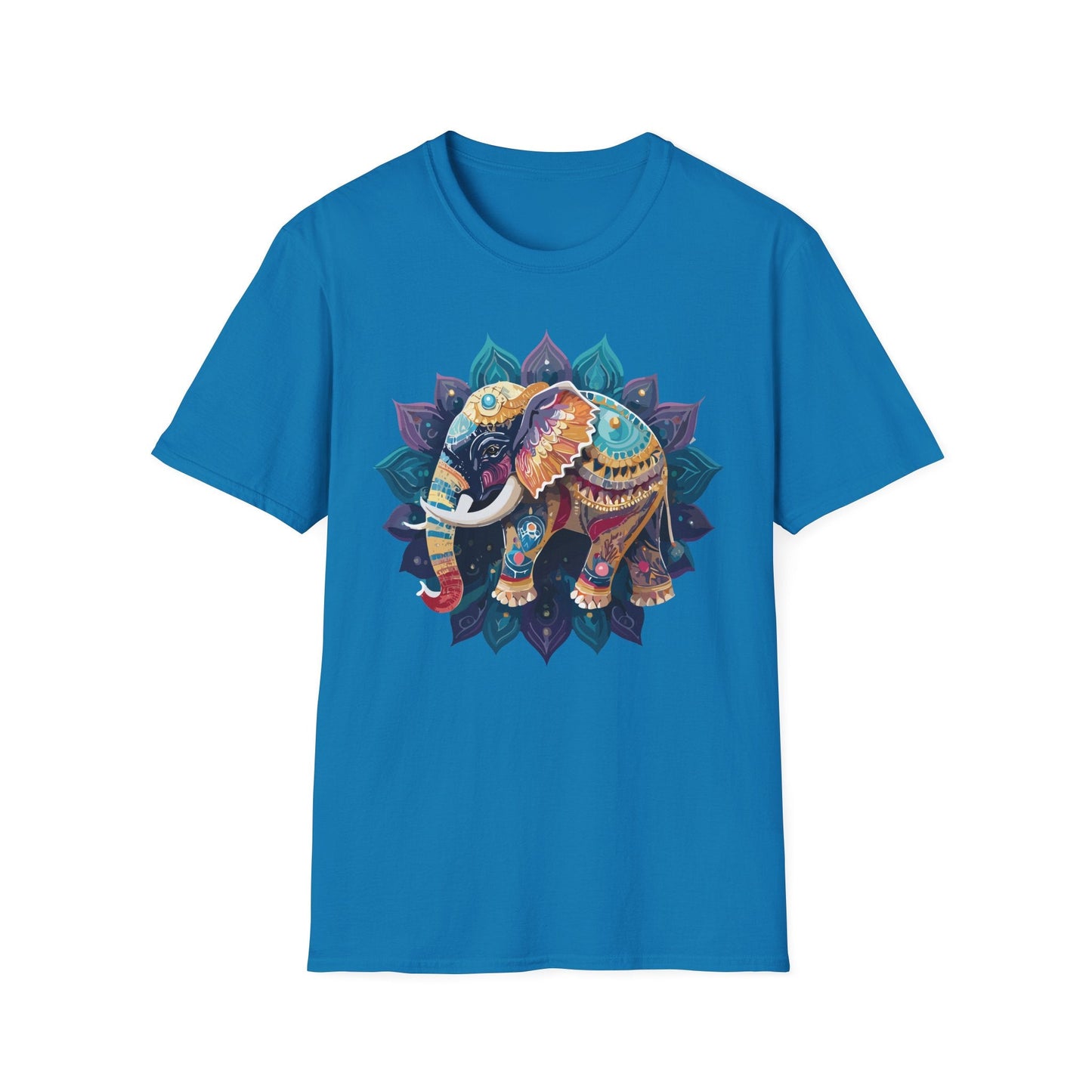 Elephant T Shirt Unisex Softstyle Cotton Tee Gildan 64000 Comfortable Everyday Wear