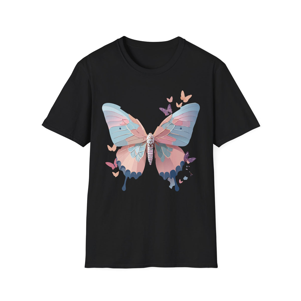 Watercolor Butterfly T-Shirt – Colorful Nature-Inspired Gift Graphic Tee Unisex 100 Cotton Gildan T-Shirt