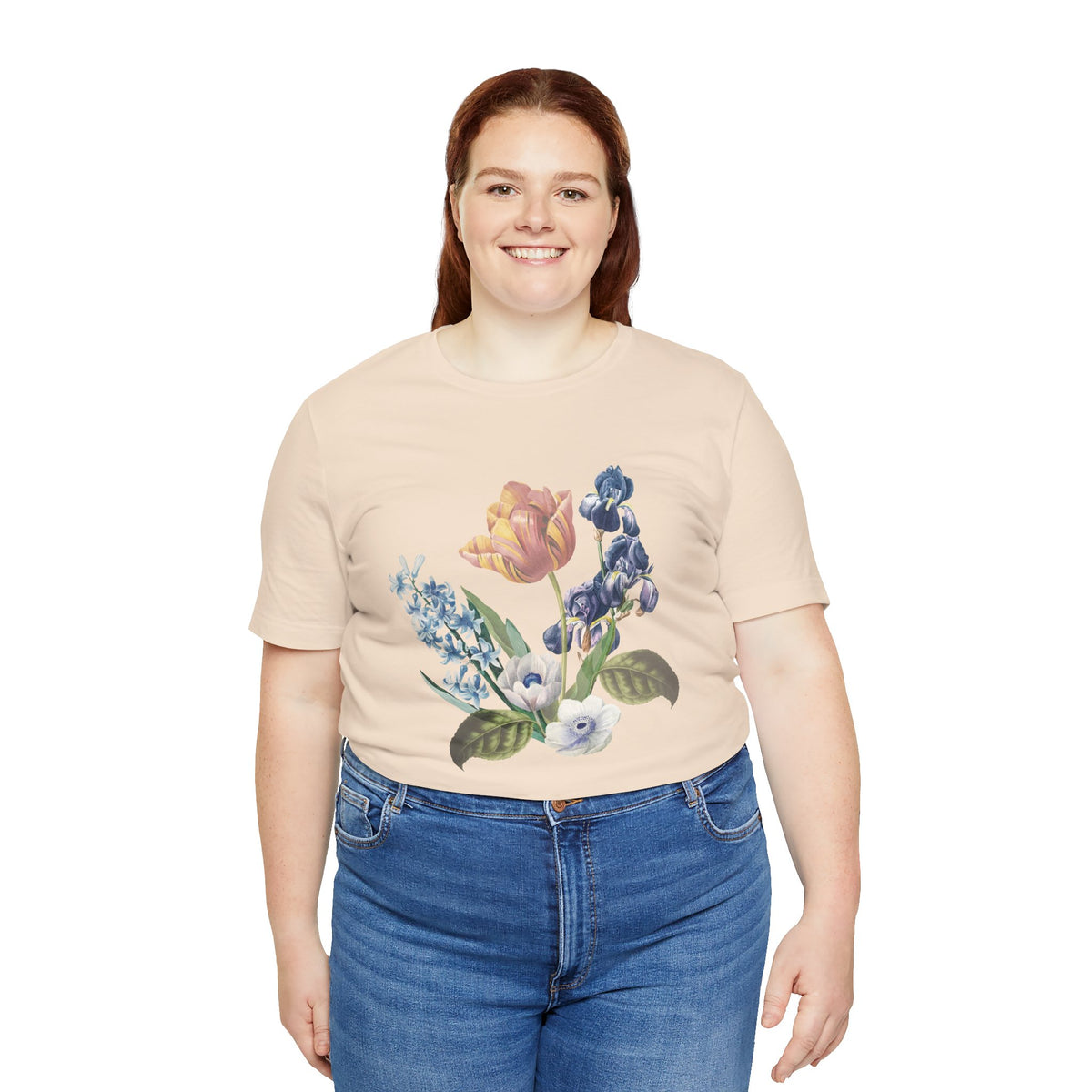 Floral Graphic Tee Shirt - Bella+Canvas Unisex 100 Cotton 52