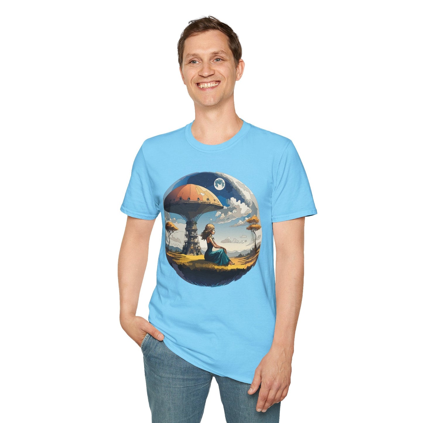 Womens Graphic T Shirts Art Design Shirt Softstyle Short Sleeve Cotton Tee Premium Quality