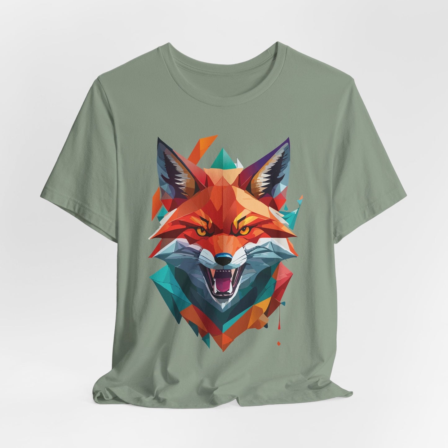 Unisex Animal Print Tee Shirt With Wild Animals Art Design For Men Women Soft Cotton