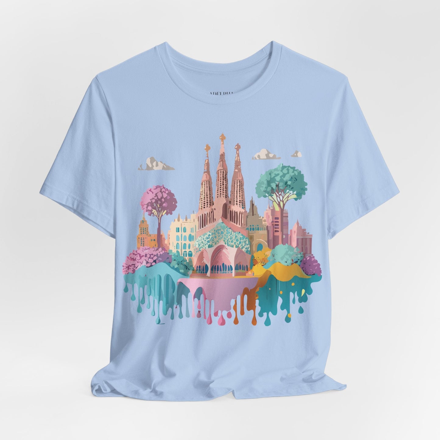 Unisex Graphic Tee With Original Vintage Inspired Artwork By Barcelona Style
