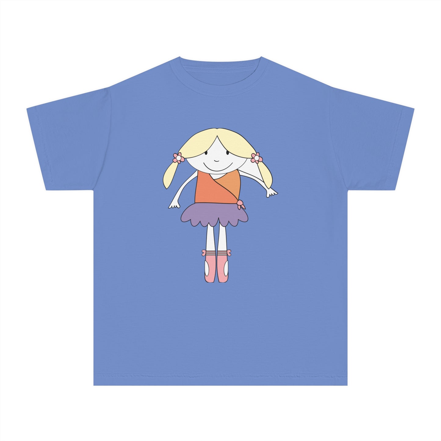 Youth Tee Shirt with Funny Girl