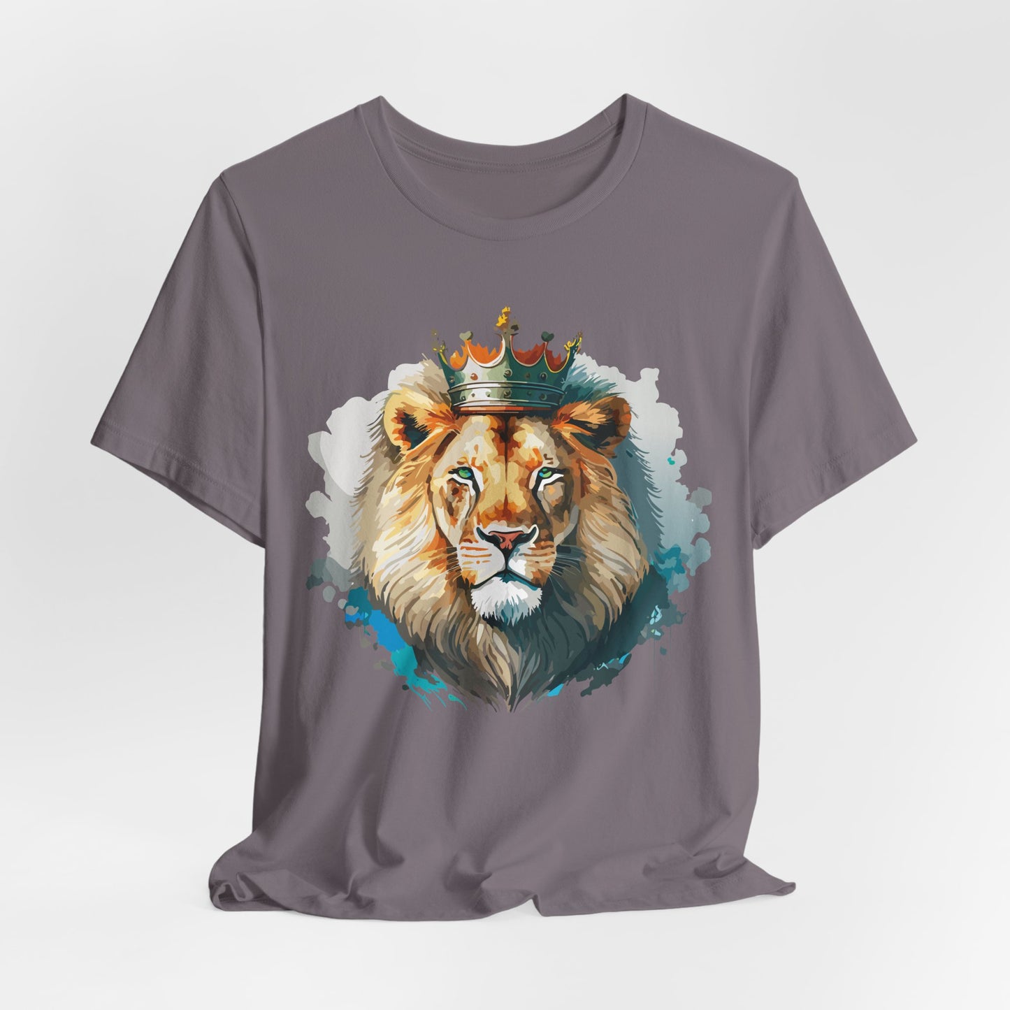 Lion Shirt, Animal Shirt, T-Shirt with Lion, Art Design Tee, Animal Tees, Safari T-Shirt, Crown Tee 13