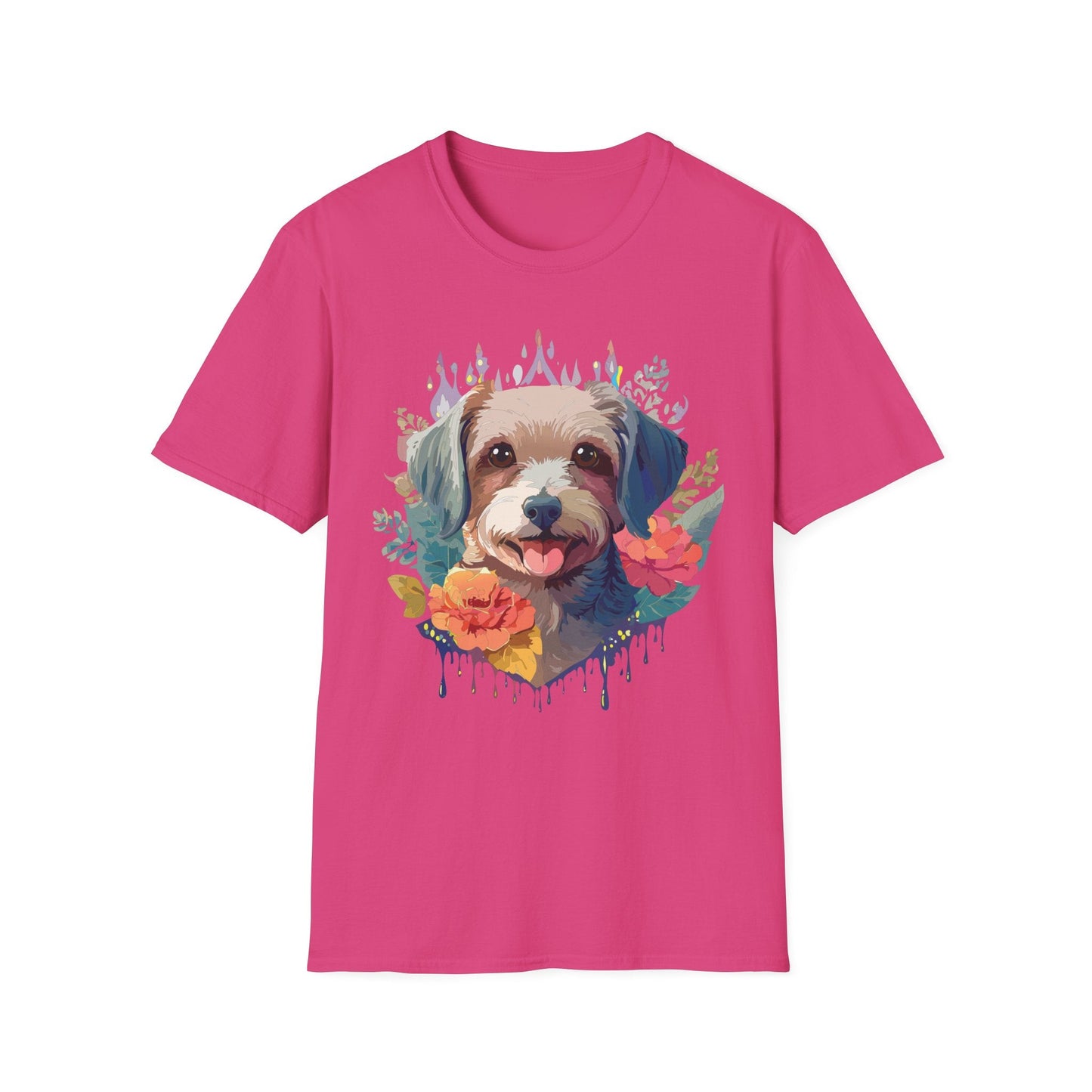 Dog Shirt Unisex Animal Tee Gildan Softstyle 64000 Short Sleeve Tee