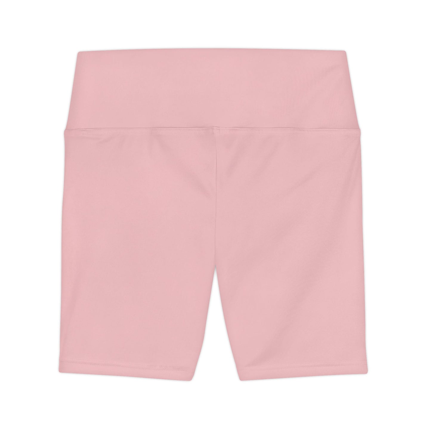 Tea Rose Women's Workout Shorts — Solid High-Waist Biker Shorts for Exercise & Everyday Wear