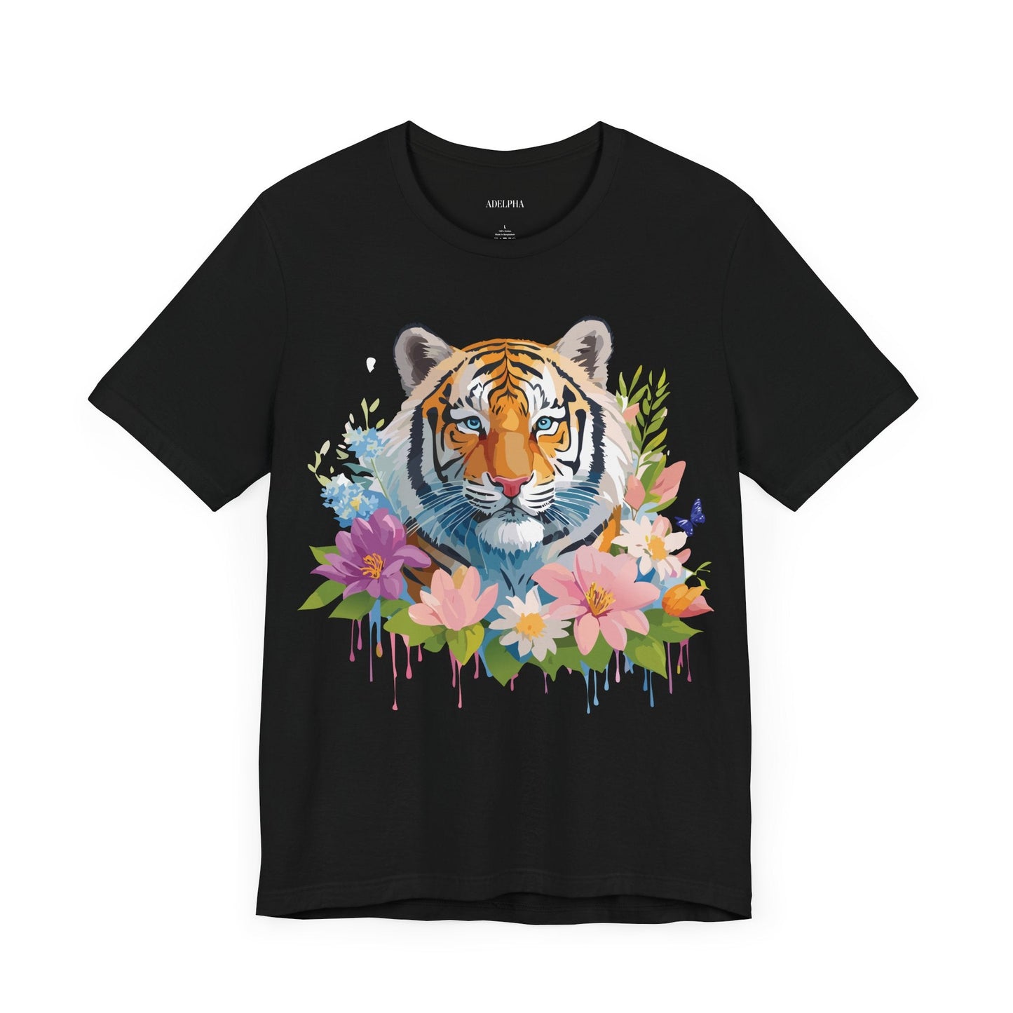 Tiger Graphic Tee Unisex Vintage Inspired Shirt By Adelpha Premium Short Sleeve Edition