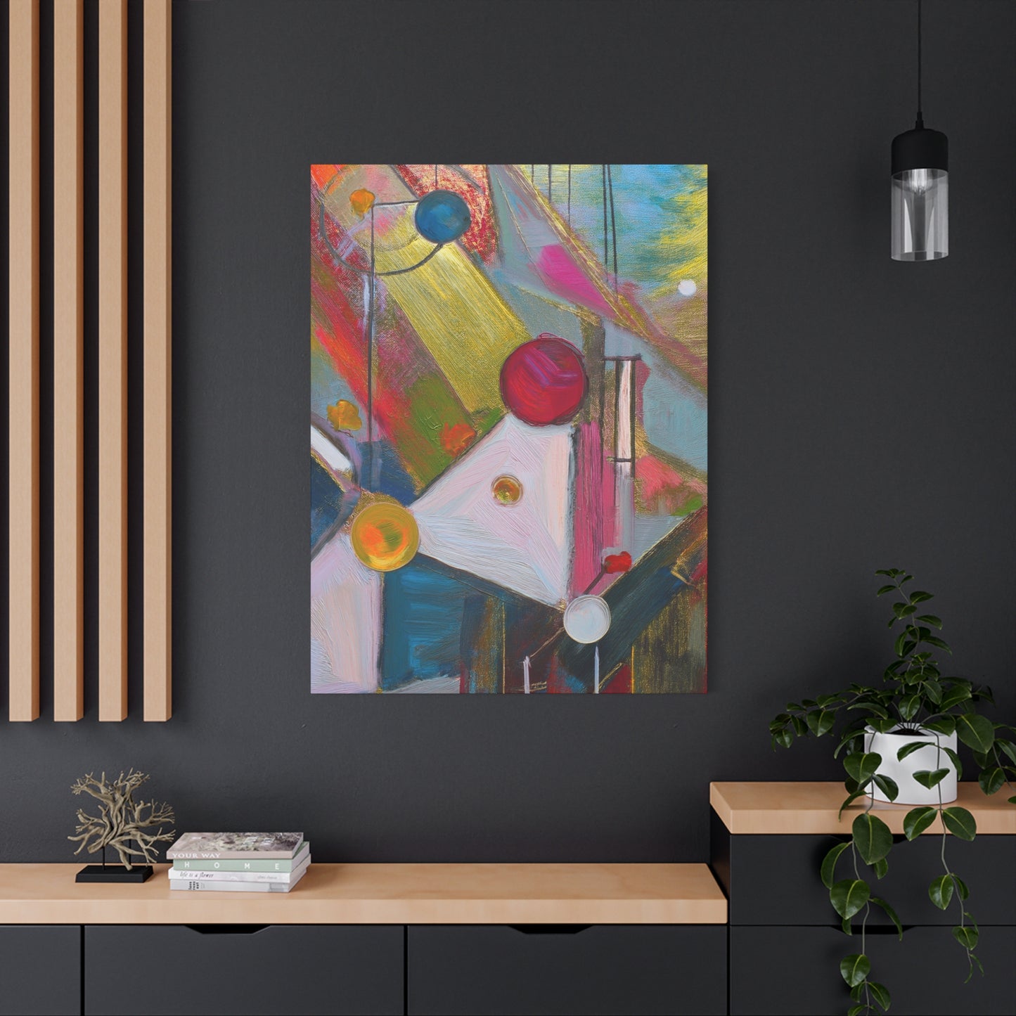 Abstract Oil Painting Print Canvas 20x24,20x30,24x30 24x32,24x36,30x40 32x48,36x48,40x60 Pine-Wood Inner Frame ABS-167