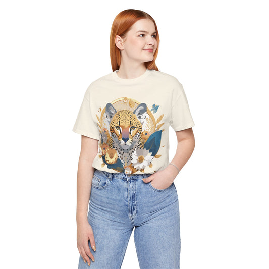 Medallion Graphic Unisex 100 Cotton Vintage Animal Medal Artwork Tee 47