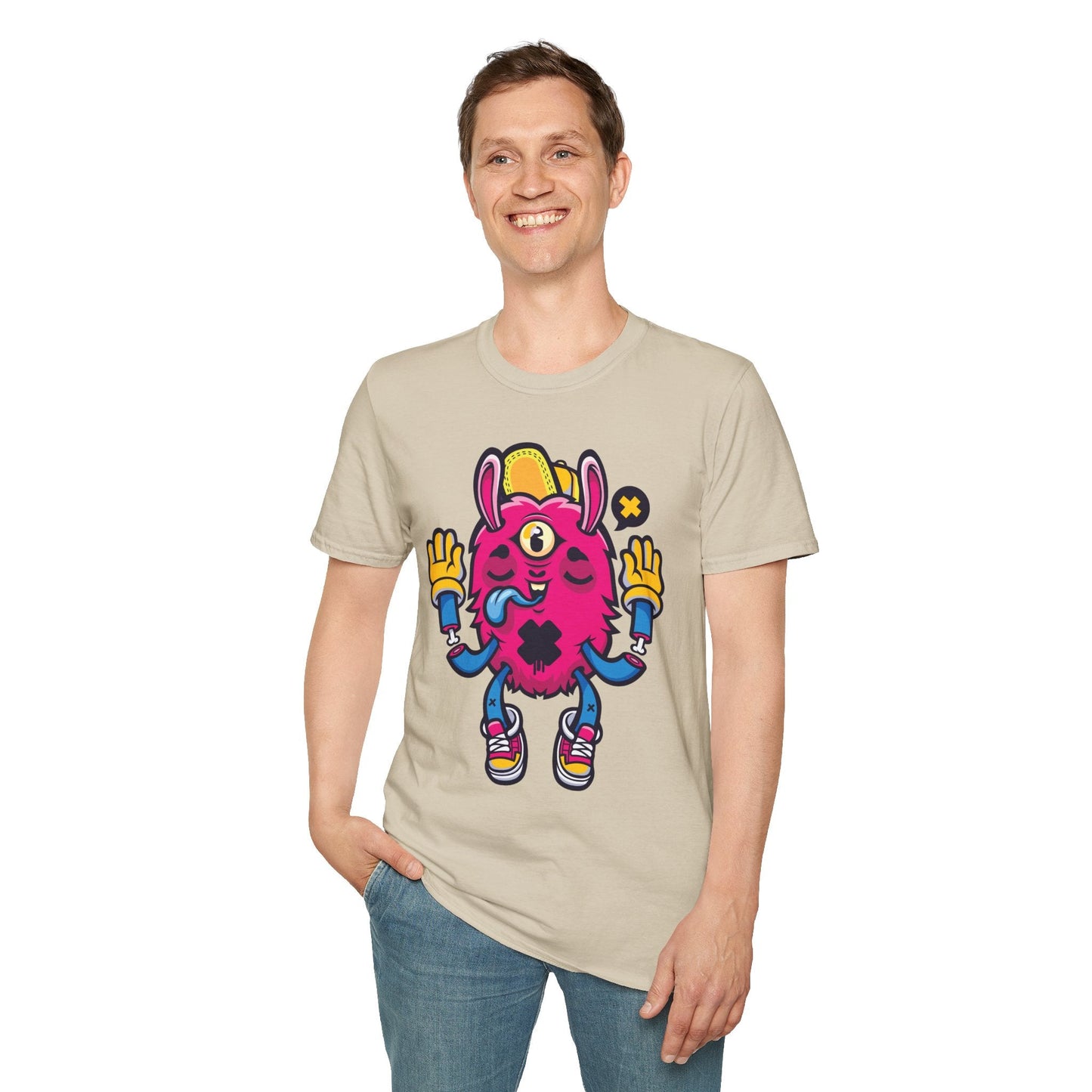 Cartoon T Shirt Animation T Shirt Funny Tee Unisex Softstyle 64000 Gildan Cotton Tee