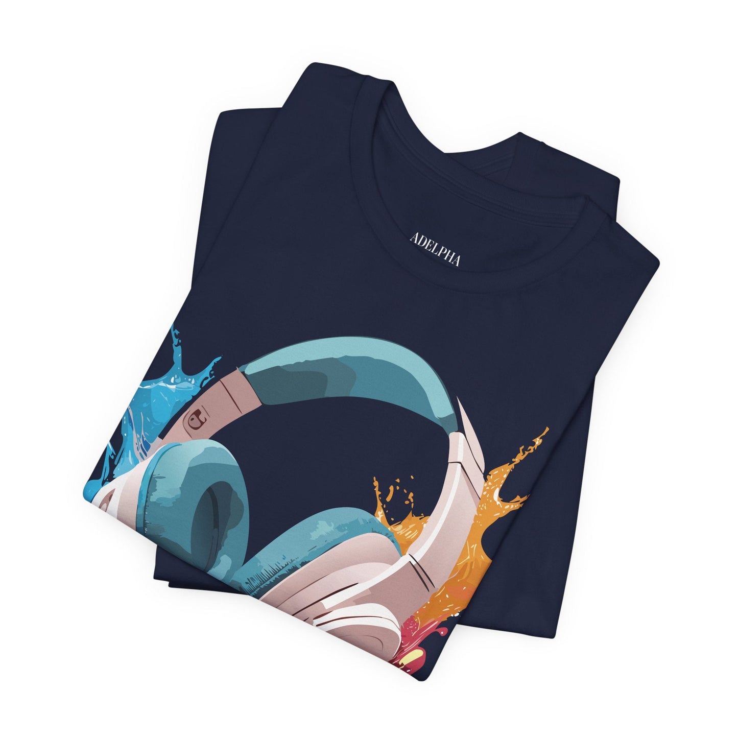 Adelpha Graphic Tee Unisex Music Artwork Vintage Inspired Jersey Short Sleeve Shirt