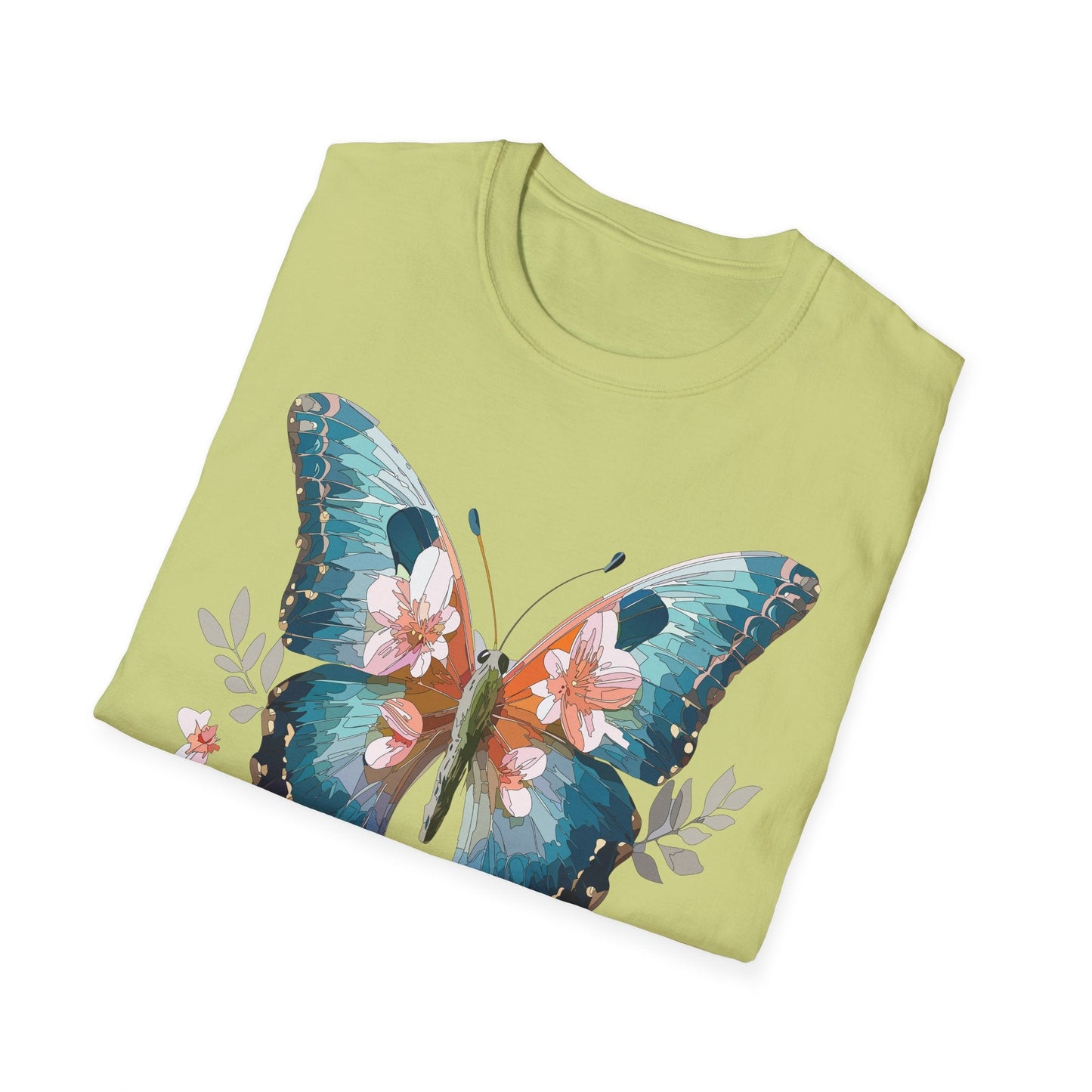 Butterfly Shirt Unisex T Shirt Monarch Butterfly Print Gildan Softstyle 64000 Cotton Tee Classic