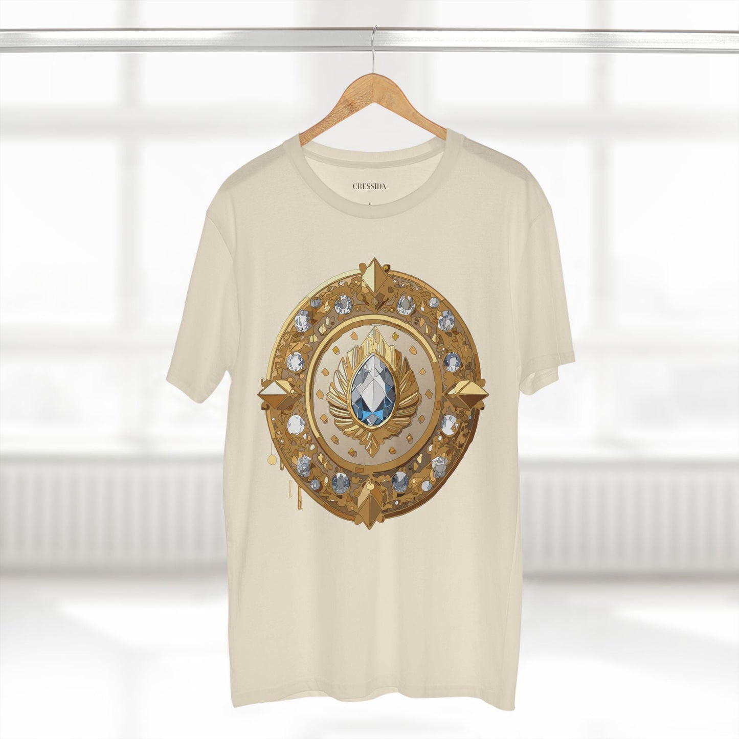 Medallion Graphic T-Shirt Unisex 100 Cotton With Gold Art Design Medal Tee 26