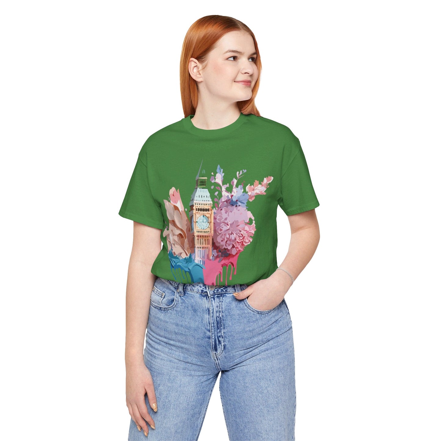 Adelpha Unisex London Tour Graphic Tee With Vintage Inspired Artwork Short Sleeve