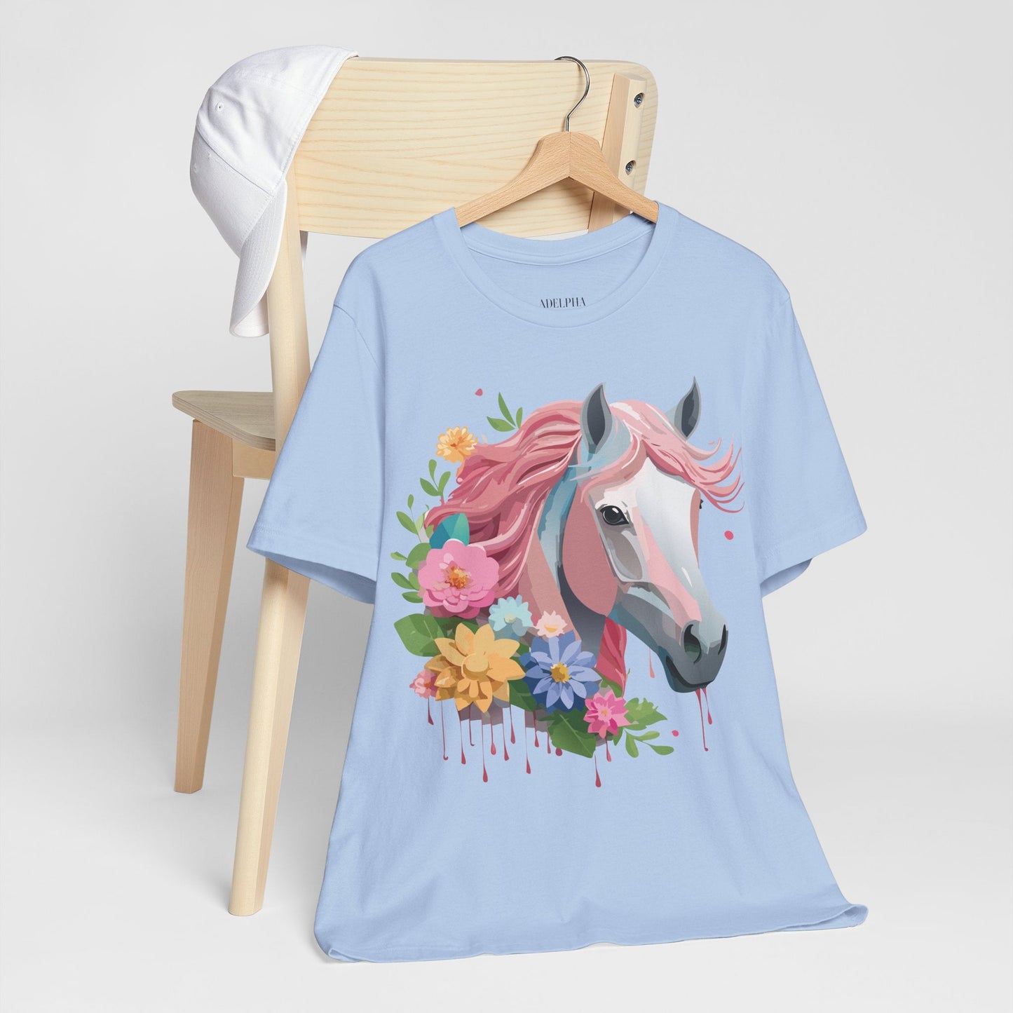 Horse Graphic Unisex 100 Cotton Vintage Animal Art T-Shirt 1