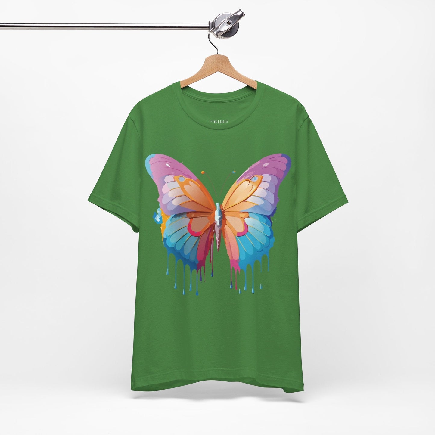 Butterfly Graphic Unisex 100 Cotton Lightweight Vintage Design Jersey Tee 90
