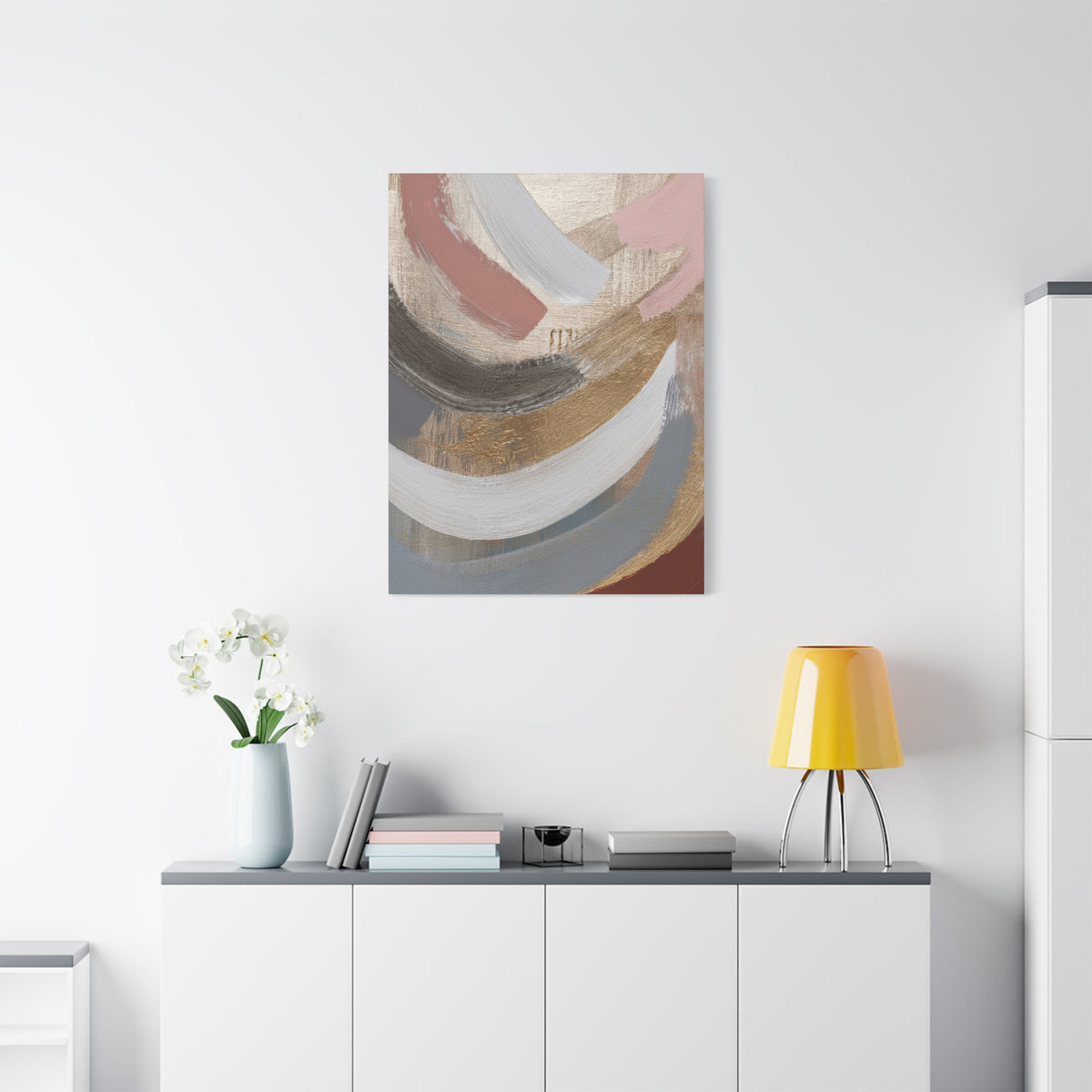 Abstract Pastel Painting Print Canvas 20x24,20x30,24x30 24x32,24x36,30x40 32x48,36x48,40x60 Pine-Wood Inner Frame ABS-90