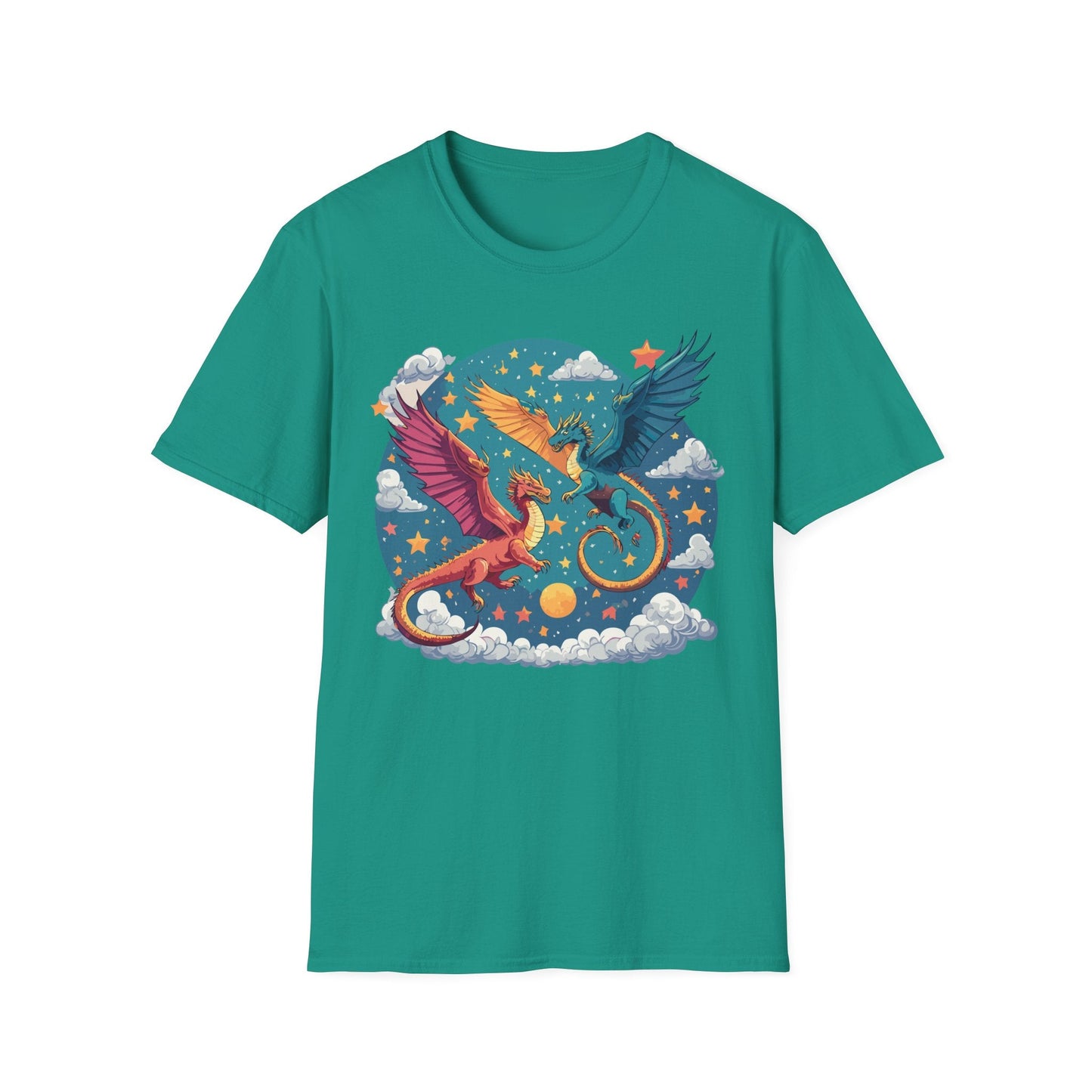 Dragon Graphic Unisex 100 Cotton Tee with Animal Artwork Design 18