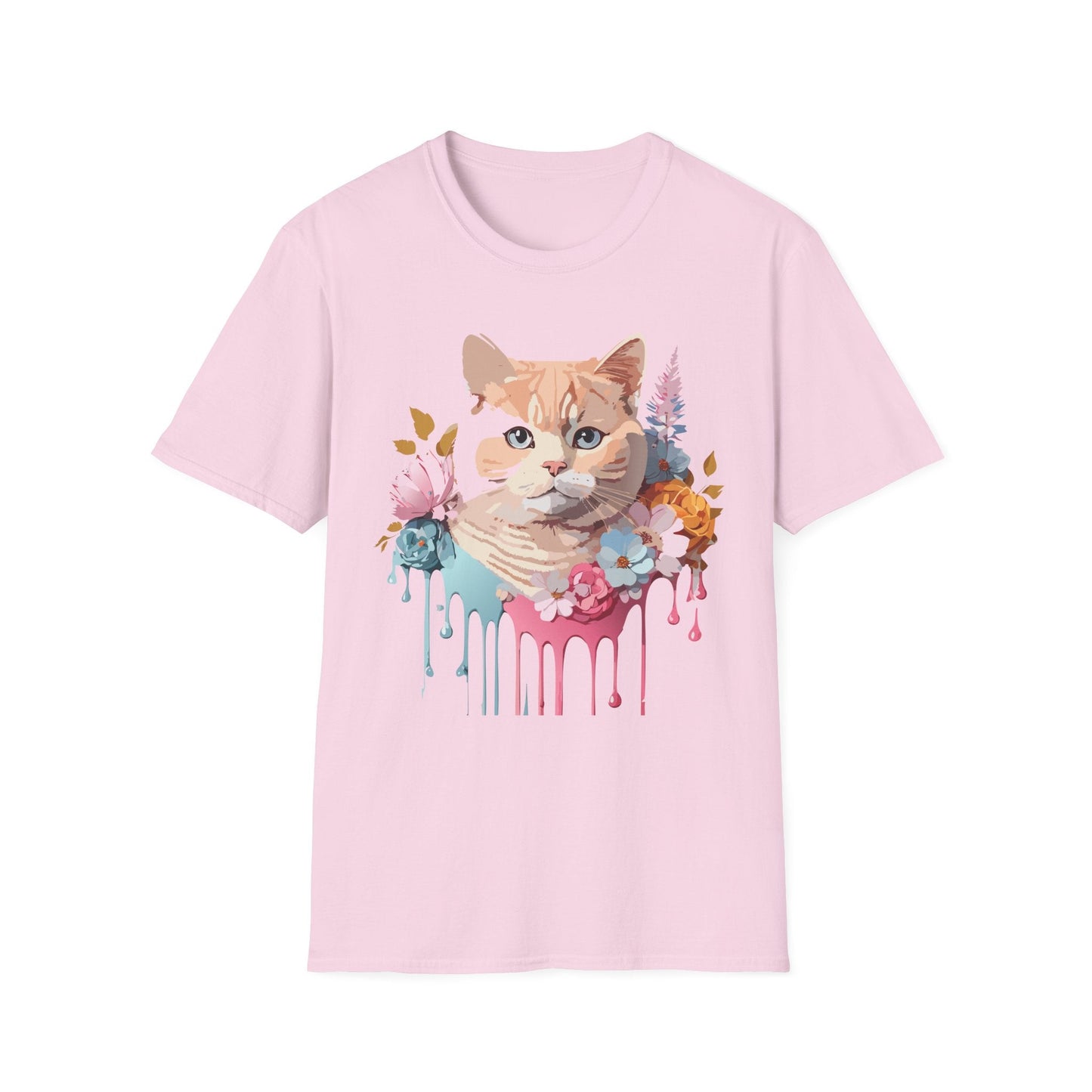 Cat Shirt Unisex Kitten Tee Softstyle Gildan 64000 Cotton Tee